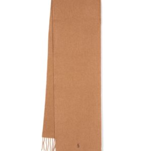 Polo Ralph Lauren  logo-embroidered cashmere scarf