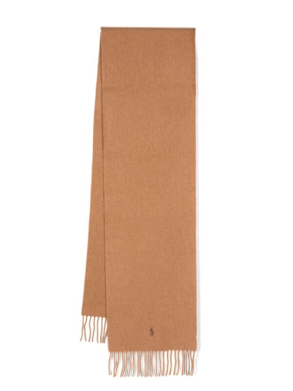 Polo Ralph Lauren  logo-embroidered cashmere scarf