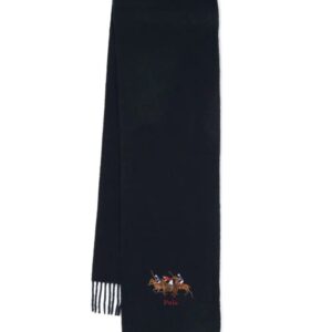 Polo Ralph Lauren  logo-embroidered wool scarf