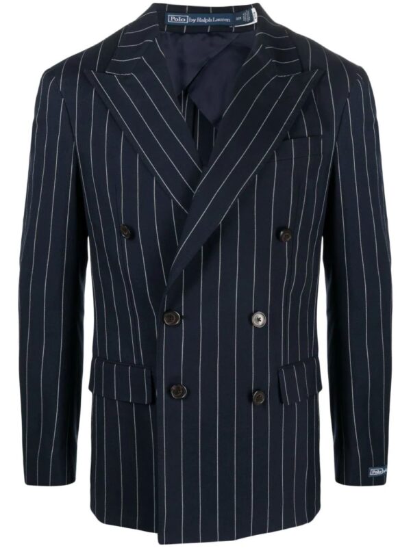 Polo Ralph Lauren  pinstriped double-breasted blazer