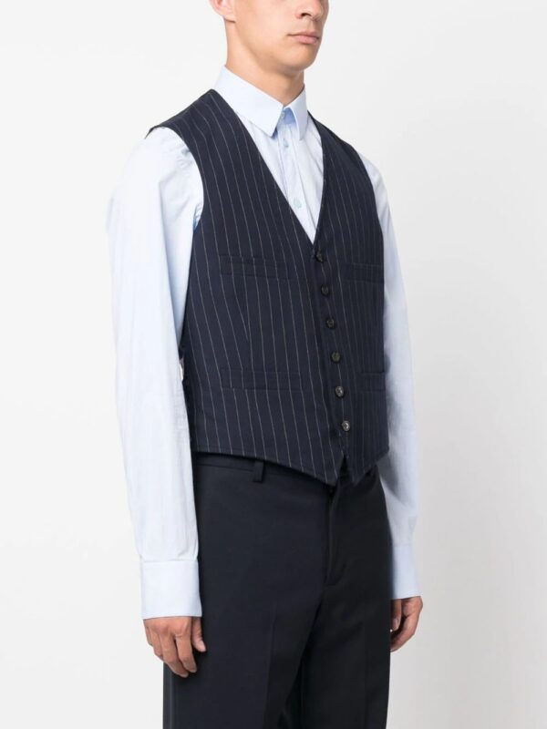 Polo Ralph Lauren  pinstriped cotton-silk waistcoat - Image 3