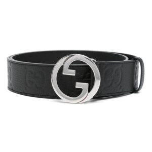 Gucci  Blonde wide leather belt