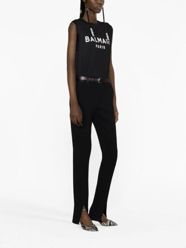 Balmain  logo-print tank top - Image 3