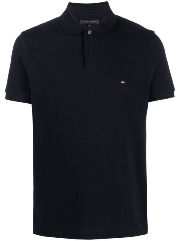 Tommy Hilfiger logo-embroidered cotton polo shirt