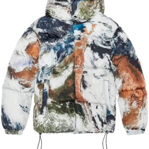 Diesel  W-Rolfys planet-print padded jacket