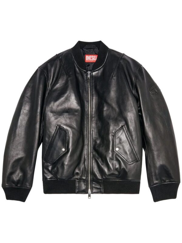 Diesel  L-Pritts zip-up padded leather jacket