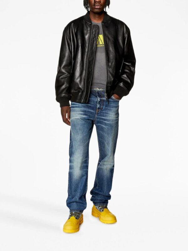 Diesel  L-Pritts zip-up padded leather jacket - Image 2