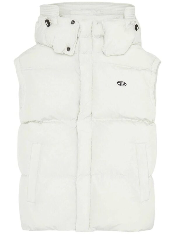 Diesel  logo-patch hooded gilet