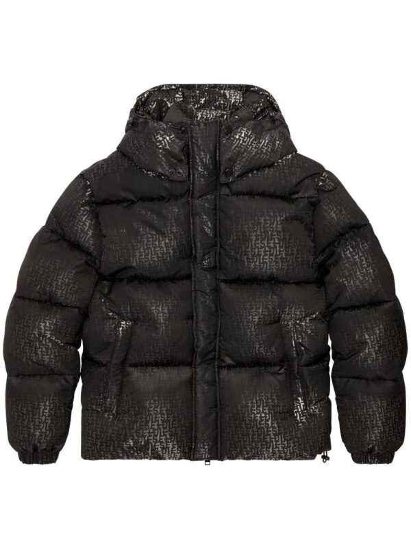 Diesel  W-Rolfys monogram-pattern puffer jacket