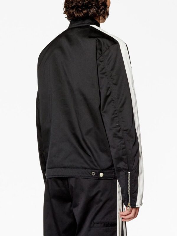 Diesel  J-Beck logo-embroidered biker jacket - Image 4