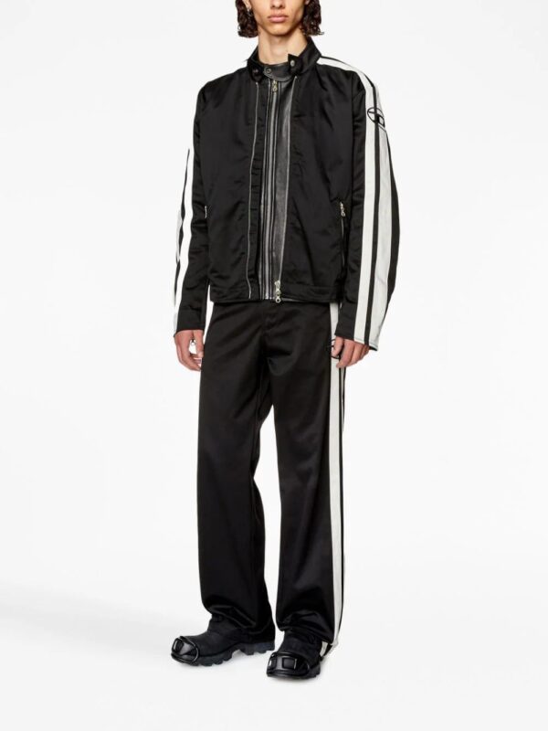 Diesel  J-Beck logo-embroidered biker jacket - Image 2