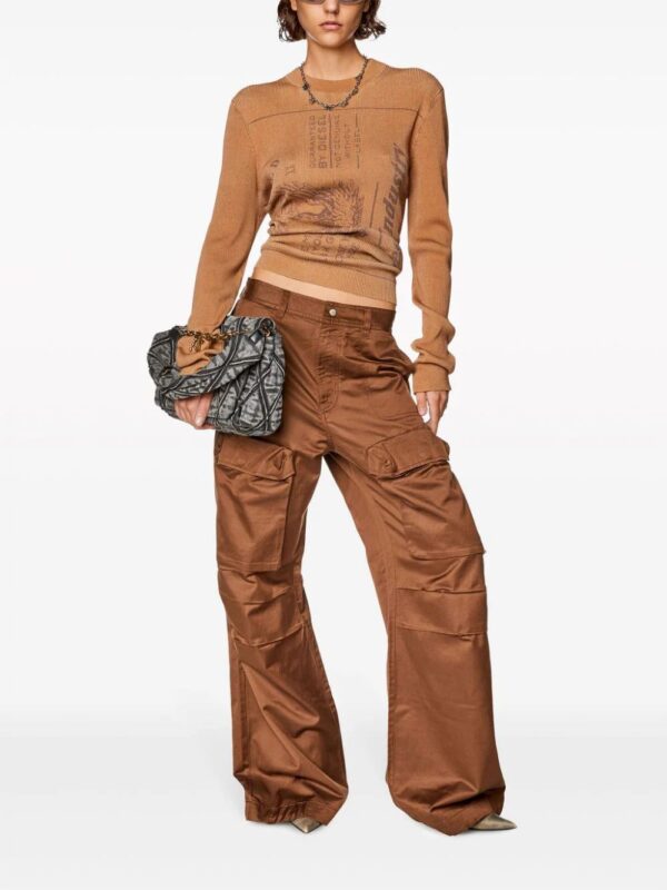 Diesel  P-Malvarosa satin cargo trousers - Image 2