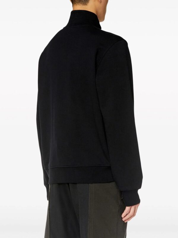 Diesel  S-Ginni-Zip-Od cotton sweatshirt - Image 4