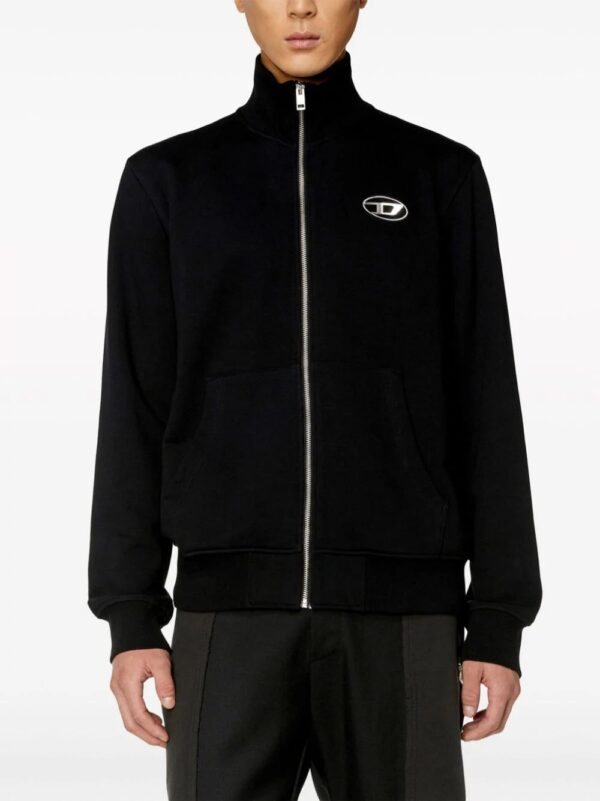 Diesel  S-Ginni-Zip-Od cotton sweatshirt - Image 3