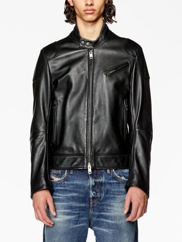 Diesel  L-Hein leather biker jacket - Image 3