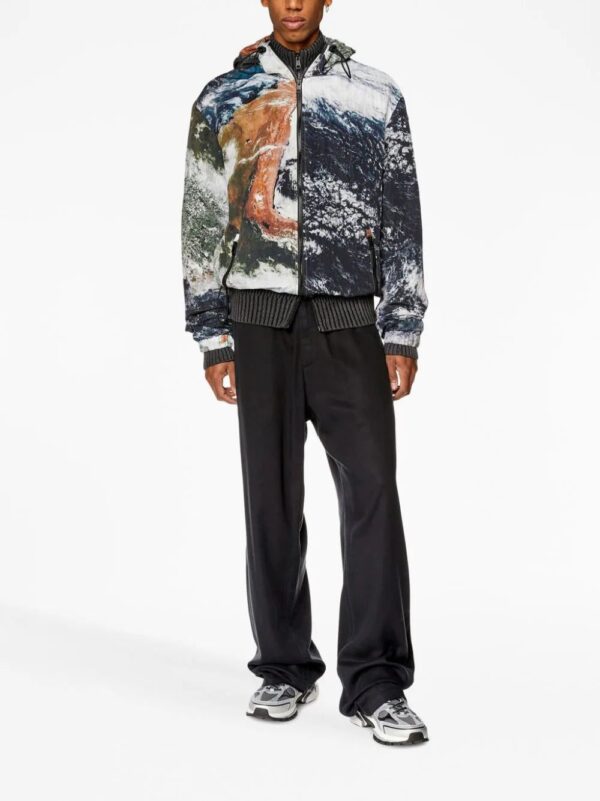 Diesel  J-Warrett graphic-print hooded windbreaker - Image 2