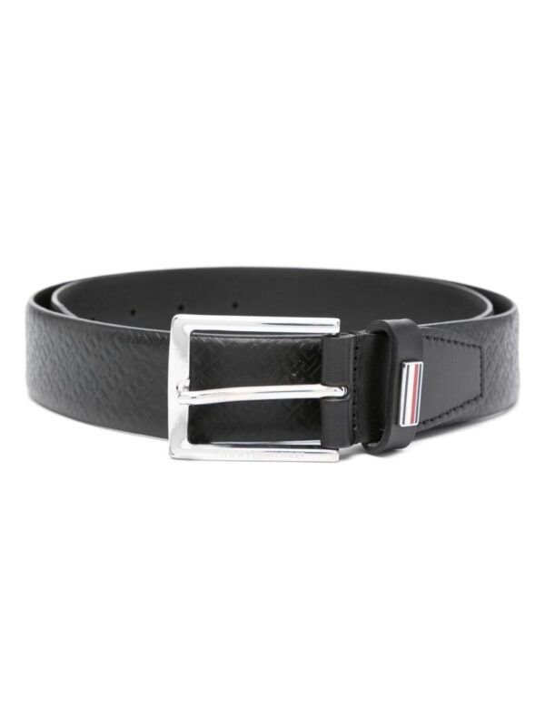 Louis Vuitton logo-plaque leather belt