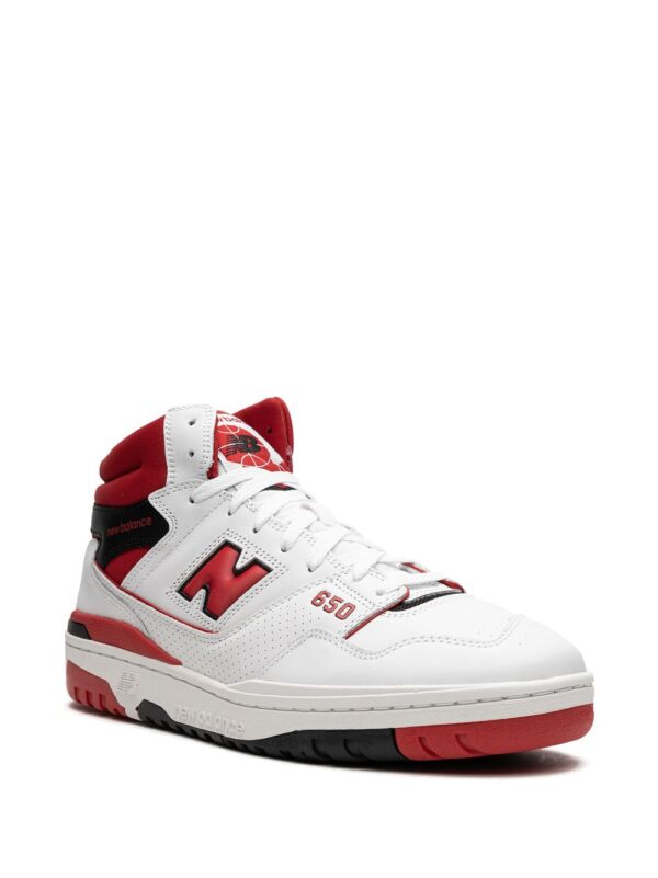 New Balance 650 "White/Red" sneakers - Image 2