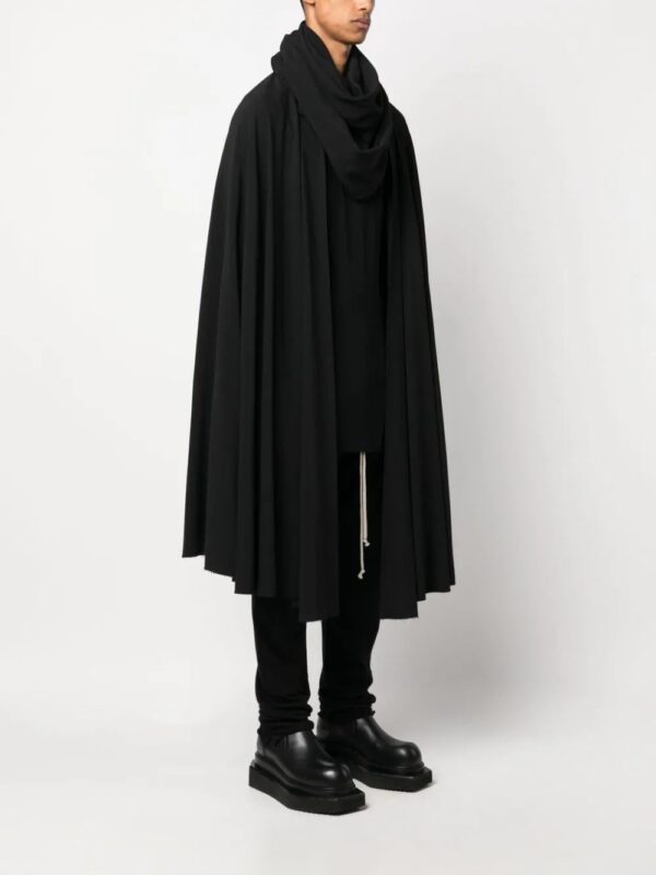 Rick Owens  hooded cowl cape - Image 3