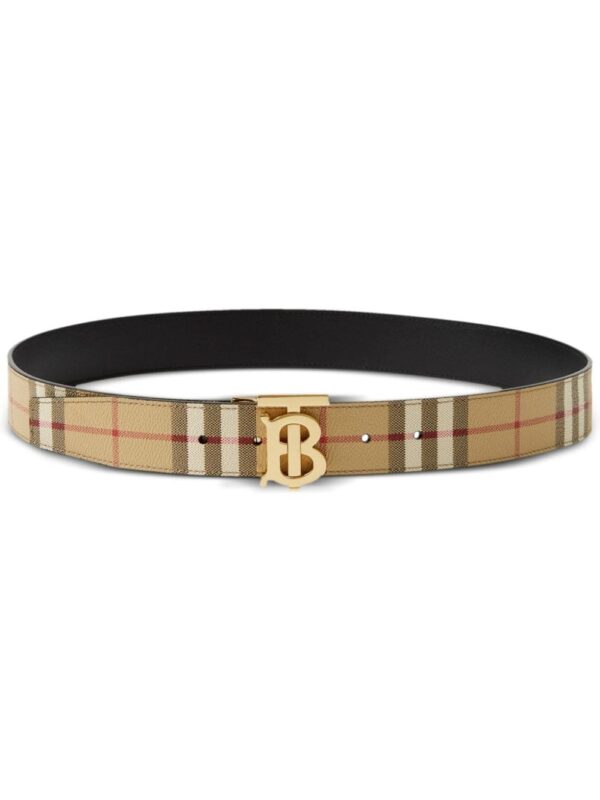 Louis Vuitton reversible check TB belt