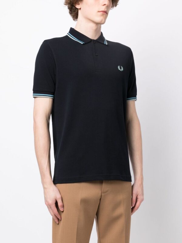 Fred Perry logo-embroidered cotton polo shirt - Image 3