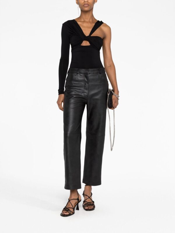 Stella McCartney  faux-leather straight-leg trousers - Image 2