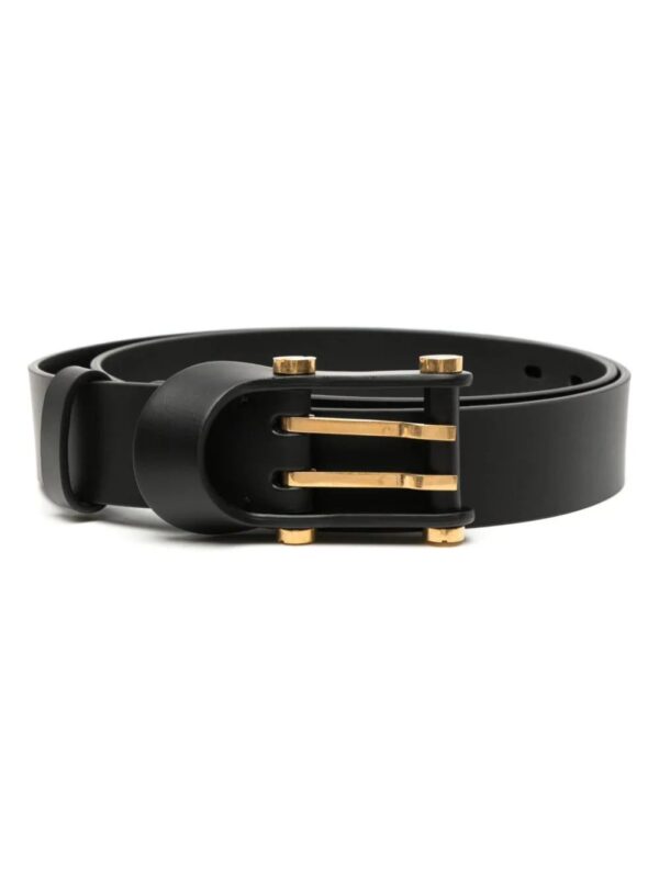 Off-White  H35 double-pin leather belt