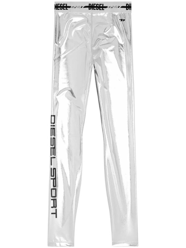 Diesel  Awsb-Nelley-Wt19 metallic leggings
