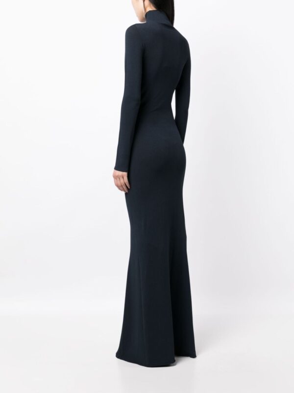 Off-White long-sleeve funnel-neck dress - Image 4