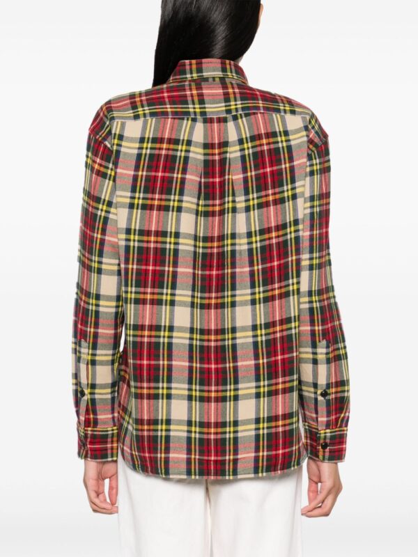 Polo Ralph Lauren  logo-embroidered plaid shirt - Image 4