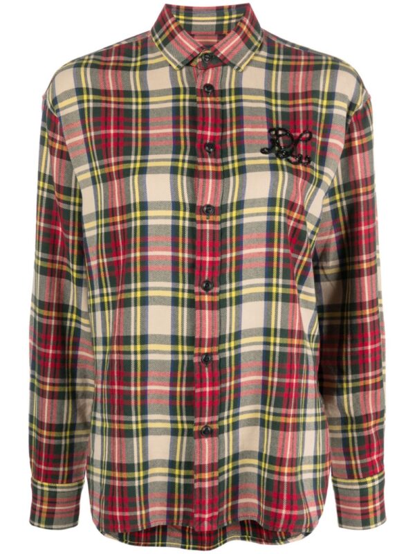 Polo Ralph Lauren  logo-embroidered plaid shirt