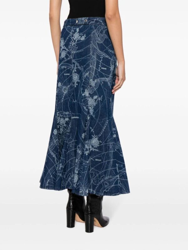 Off-White  graphic-print mermaid midi skirt - Image 4