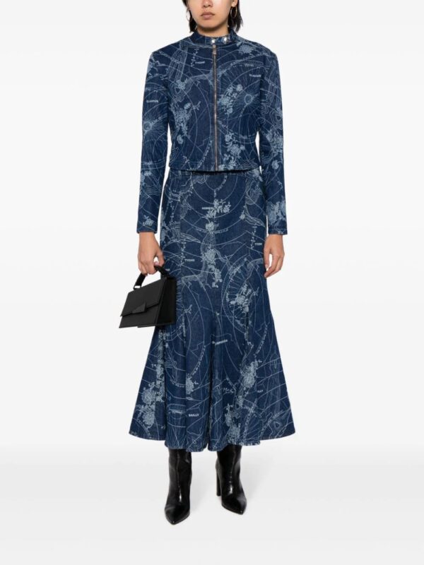 Off-White  graphic-print mermaid midi skirt - Image 3
