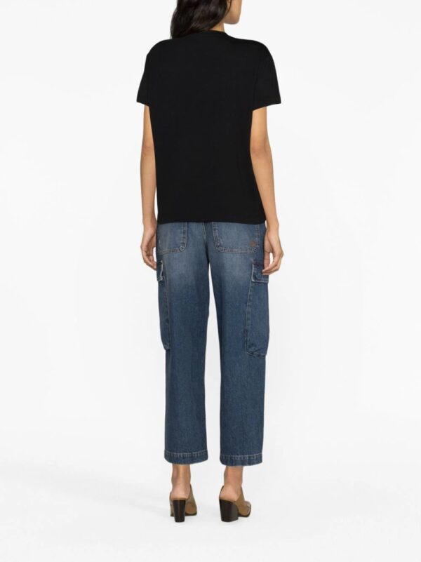 Stella McCartney  chain print embroidered T-shirt - Image 4
