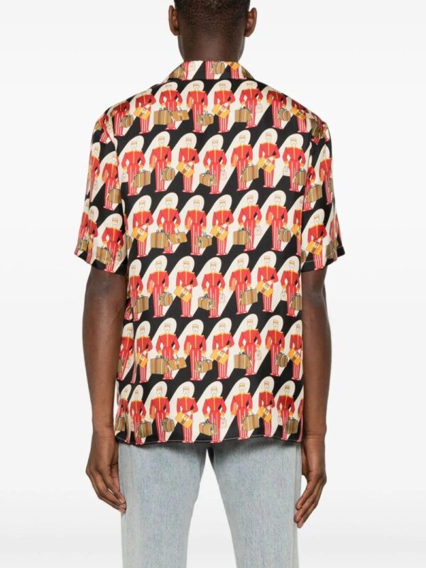 Gucci  graphic-print silk twill shirt - Image 4