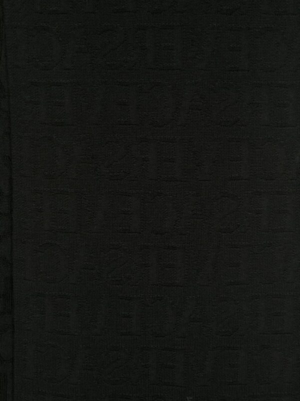 Versace  intarsia-knit logo wool scarf - Image 2