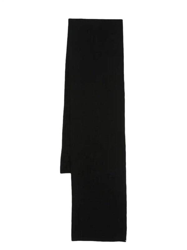 Versace  intarsia-knit logo wool scarf