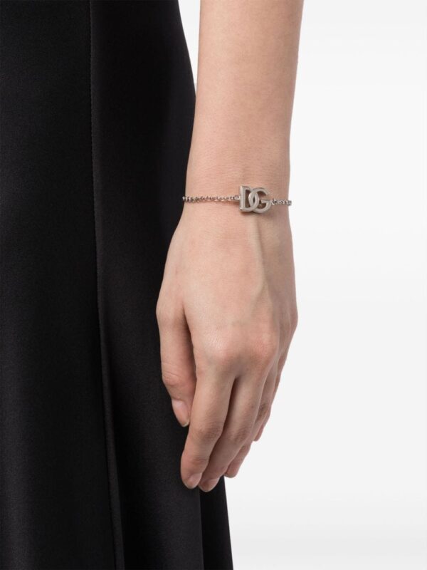 Dolce & Gabbana  logo-plaque polished-finish bracelet - Image 2