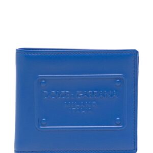 Dolce & Gabbana embossed-logo bi-fold leather wallet
