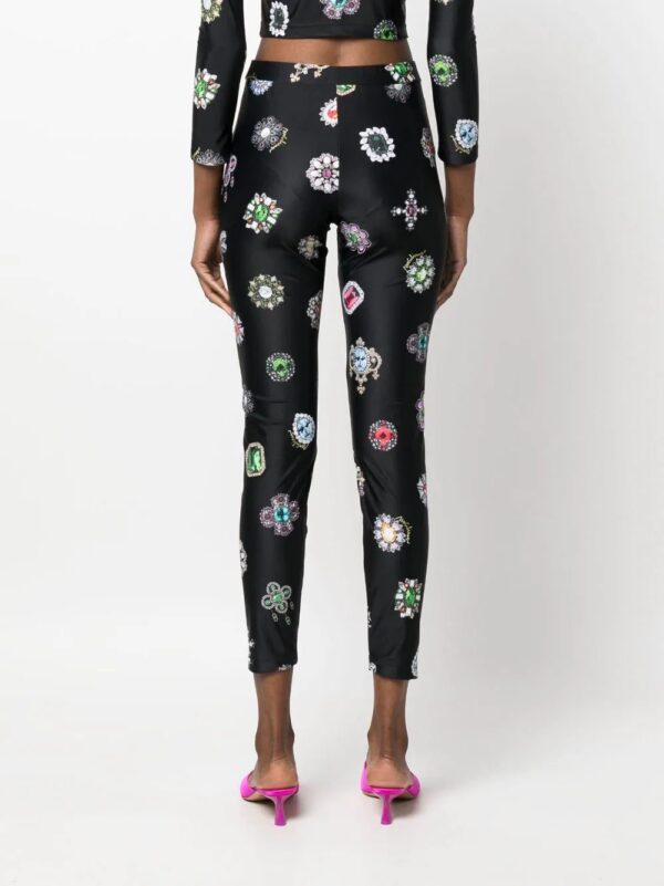 Moschino  graphic-print leggings - Image 4