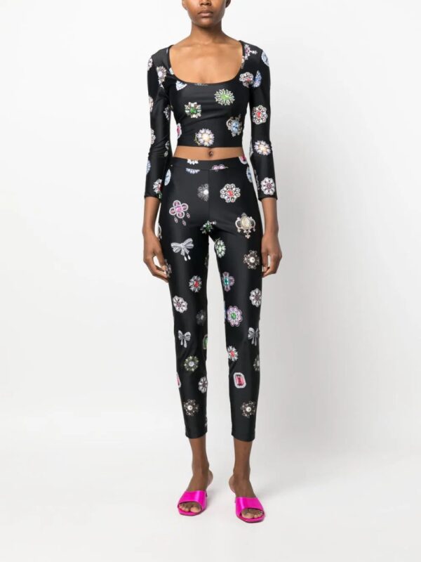 Moschino  graphic-print leggings - Image 2