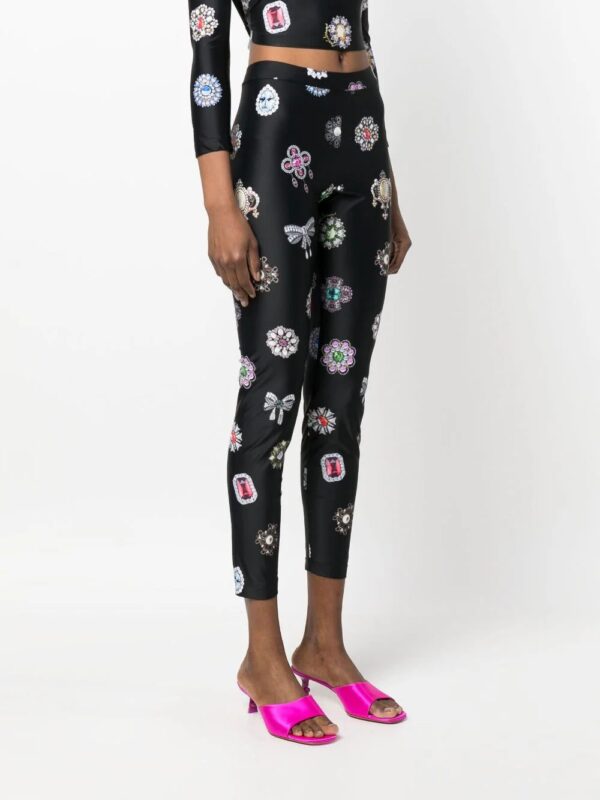 Moschino  graphic-print leggings - Image 3
