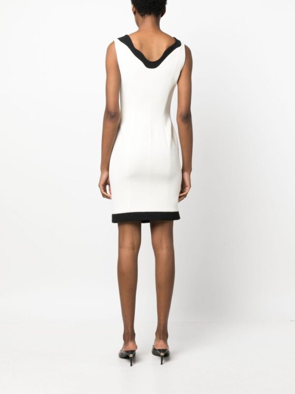 Moschino contrast-border sleeveless minidress - Image 3