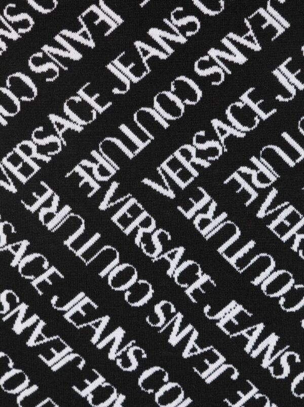 Versace Jeans Couture  logo intarsia-knit wool-blend scarf - Image 2