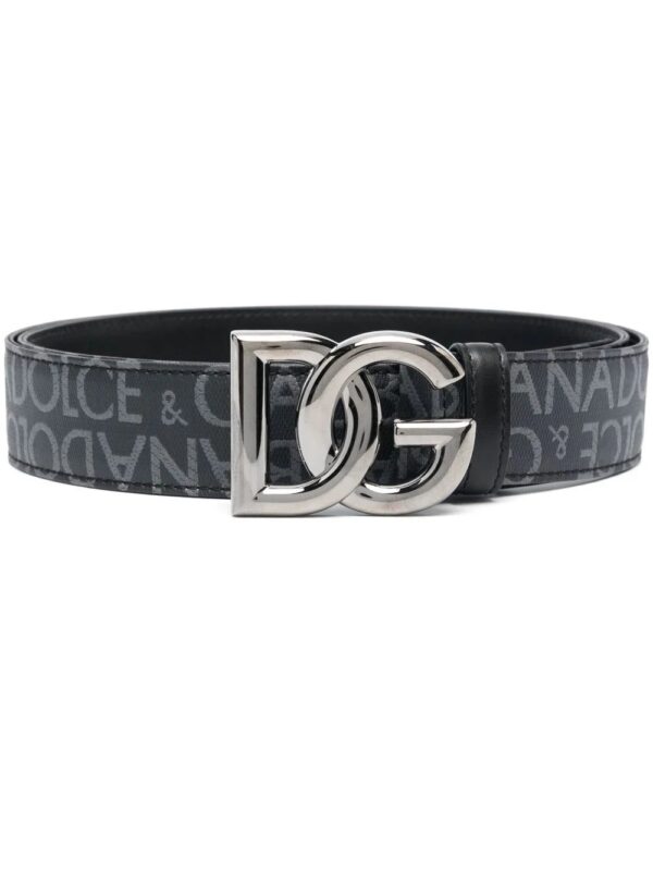 Dolce & Gabbana  logo-buckle leather belt