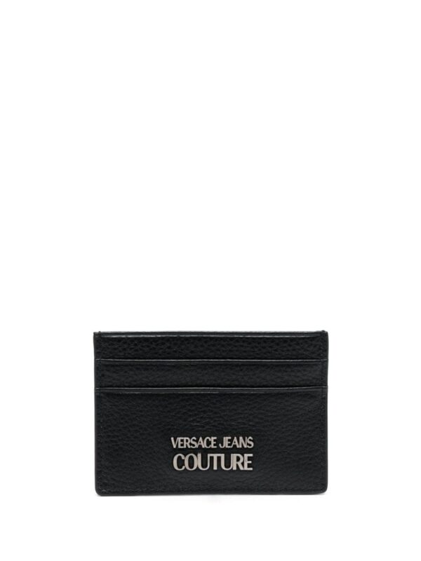 Versace Jeans Couture logo-plaque leather cardholder