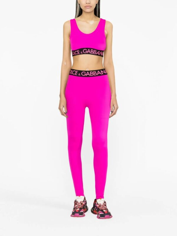 Dolce & Gabbana  logo-waistband leggings - Image 2