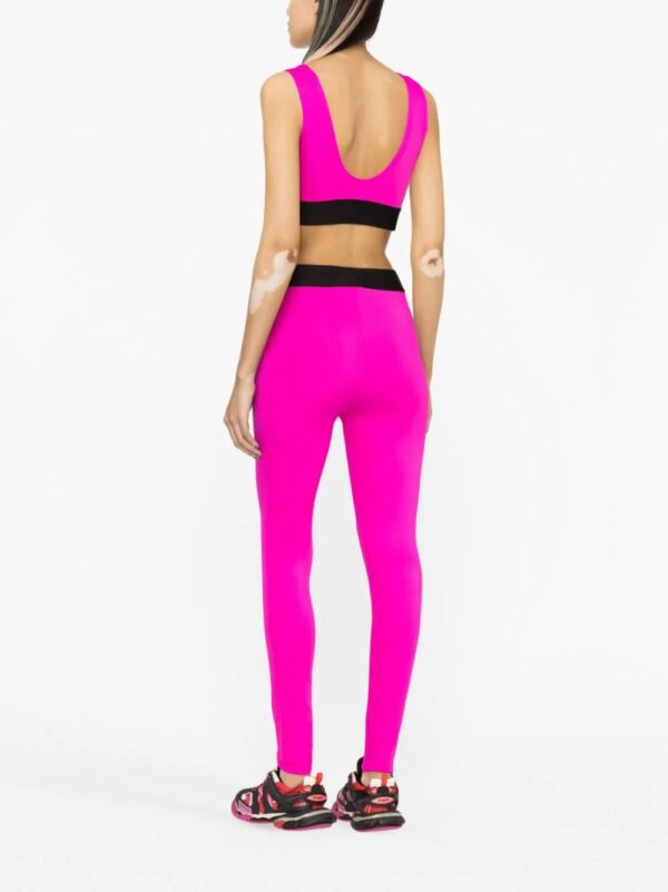 Dolce & Gabbana  logo-waistband sports bra - Image 4
