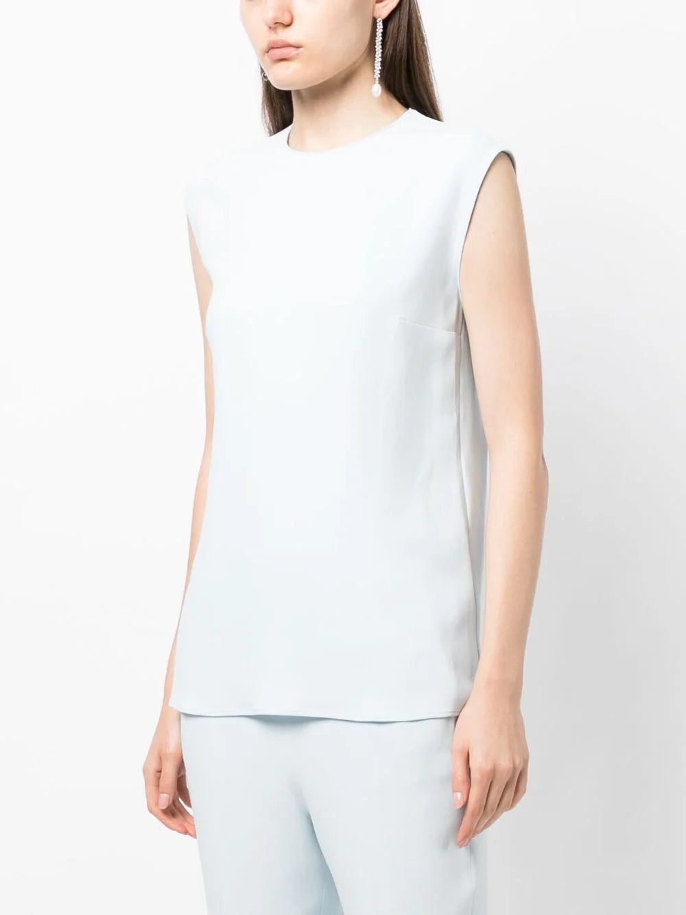 Stella McCartney  Cady cap-sleeved blouse - Image 3