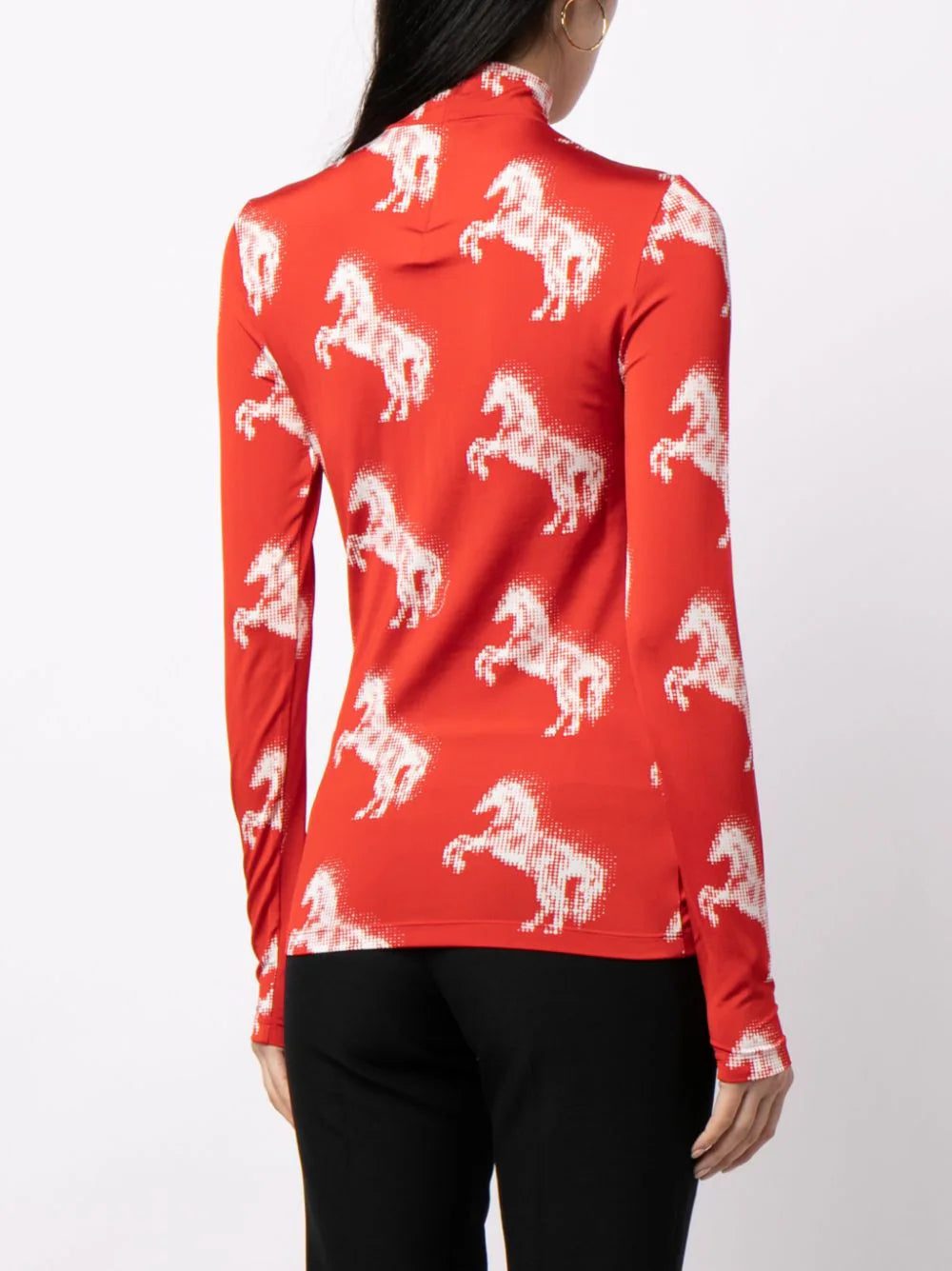 Stella McCartney  horse-print high-neck top - Image 4